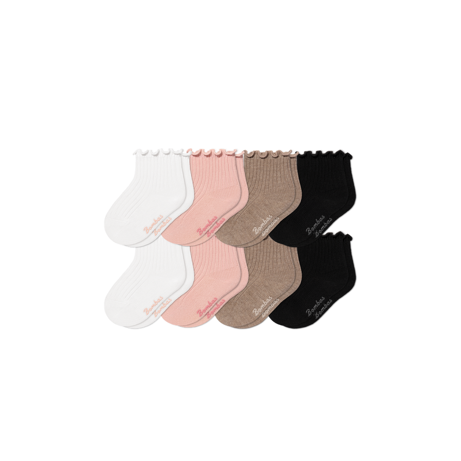 Baby Ruffle Rib Calf Sock 8-Pack (0-6 Months) - Steady Studio Pair