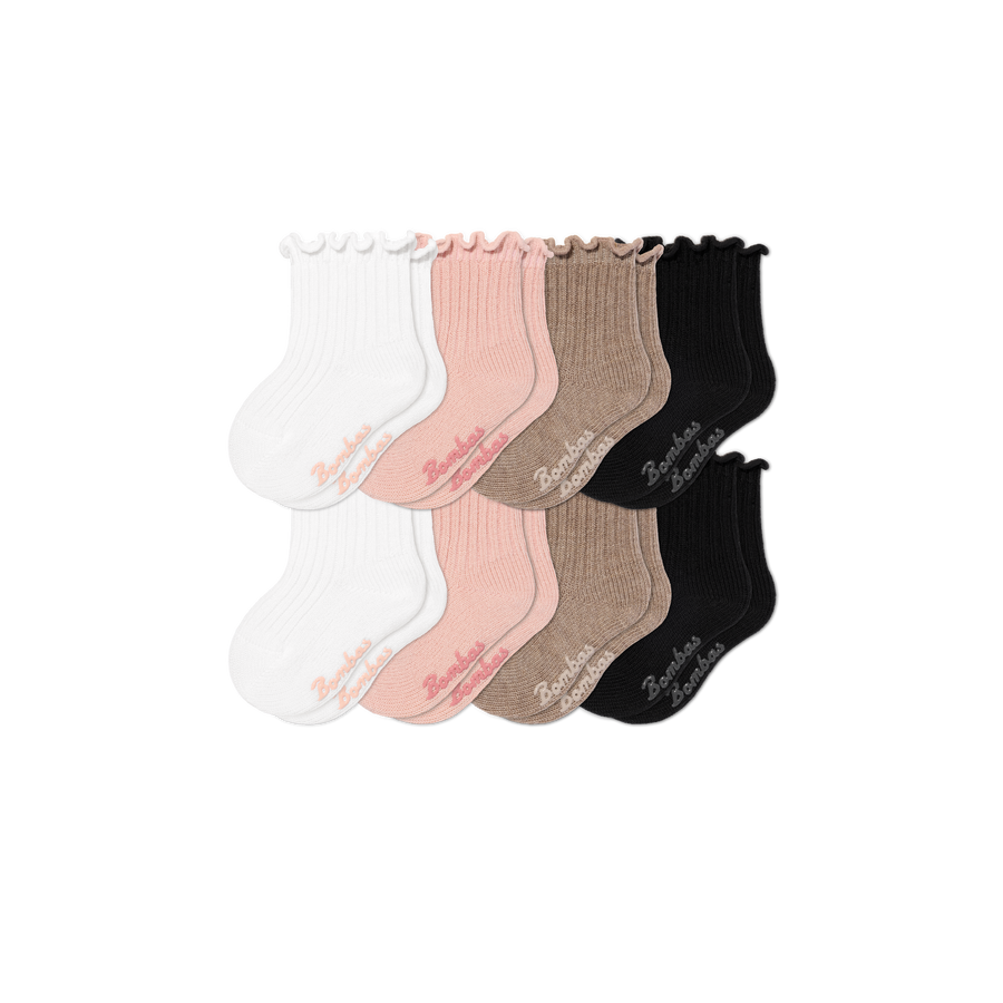 Baby Ruffle Rib Calf Sock 8-Pack (6-12 Months) - Run Everyday Step