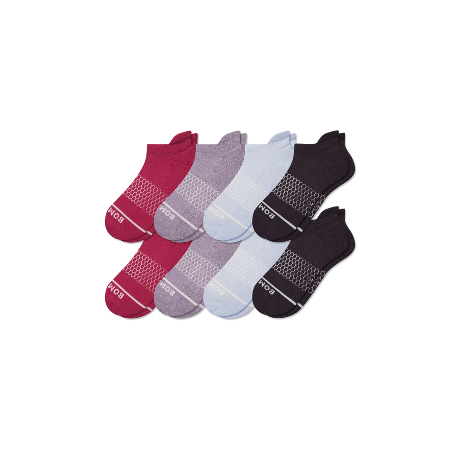 Women's Merino Wool Blend Ankle Sock 8-Pack - Modern Weekend Cushion