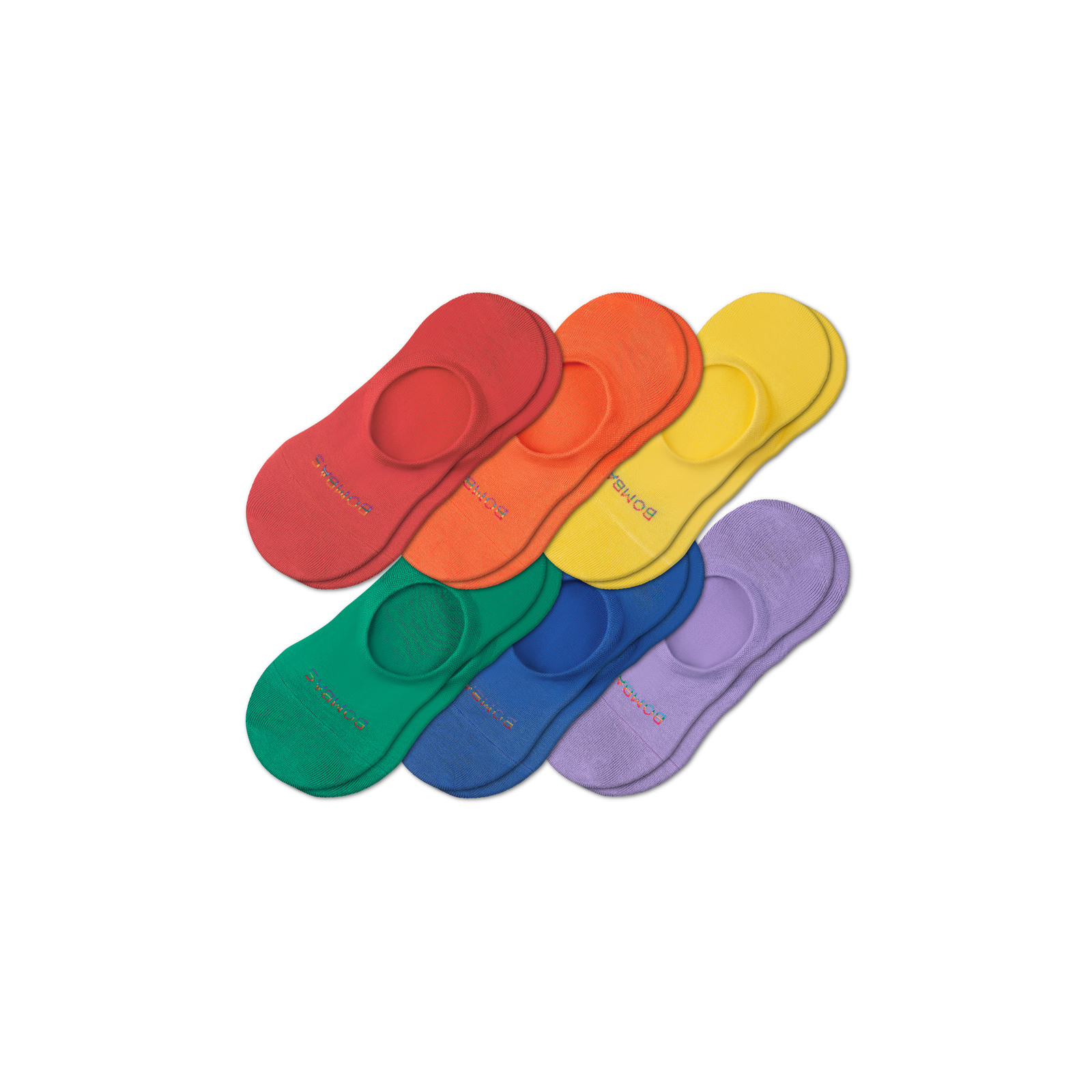 Pride No Show Rainbow Mix 6-Pack