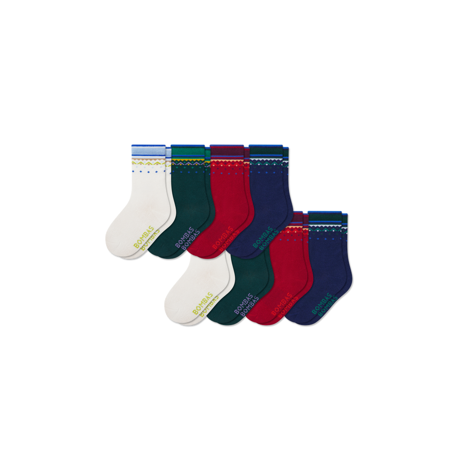 Junior Lightweight Calf Sock 8-Pack - Classic Weekend Fit