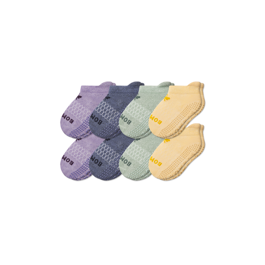 Toddler Gripper Ankle Sock 8-Pack - Active Lounge Fit