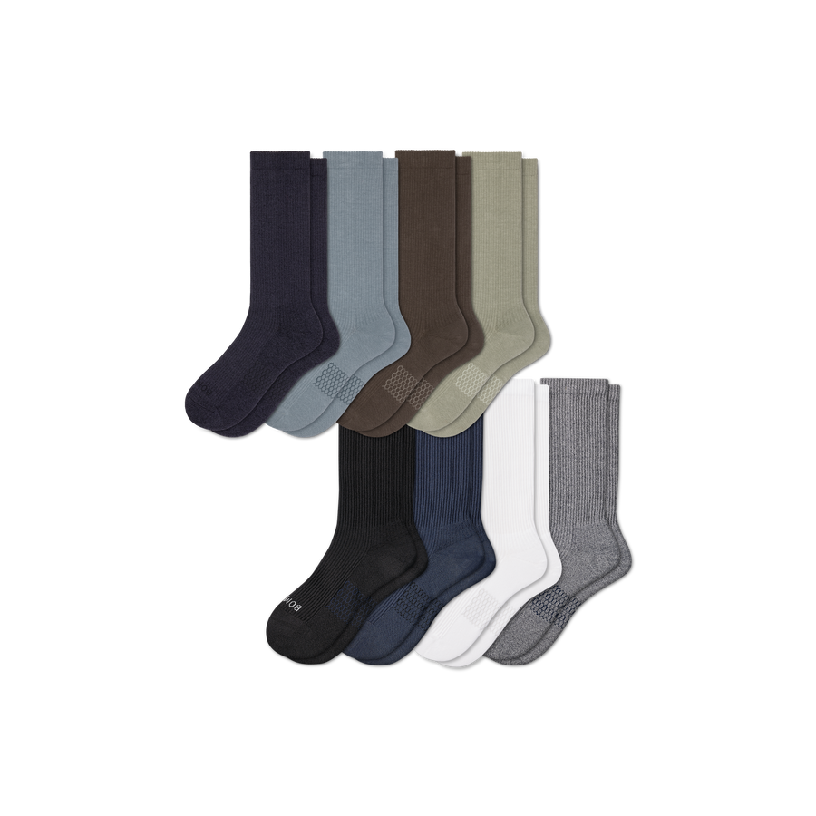 Men's Modern Rib Calf Sock 8-Pack - Classic Trail Step