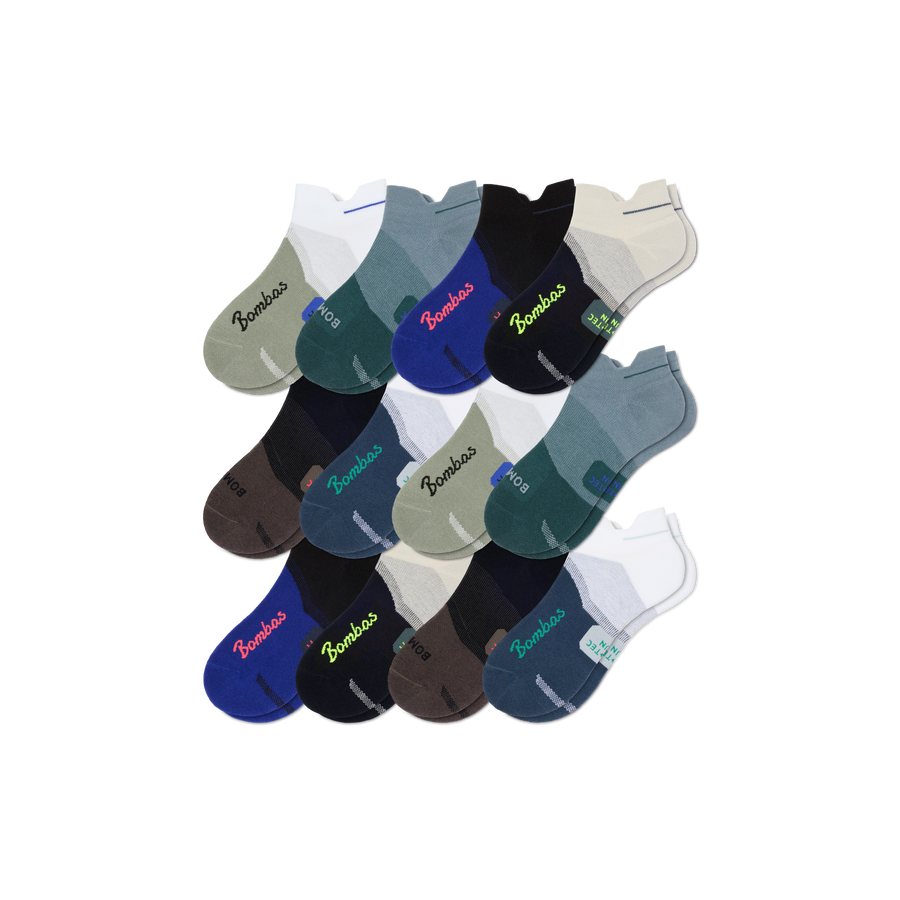 Men's Run Ankle Sock 12-Pack - Comfort Lounge Rotation