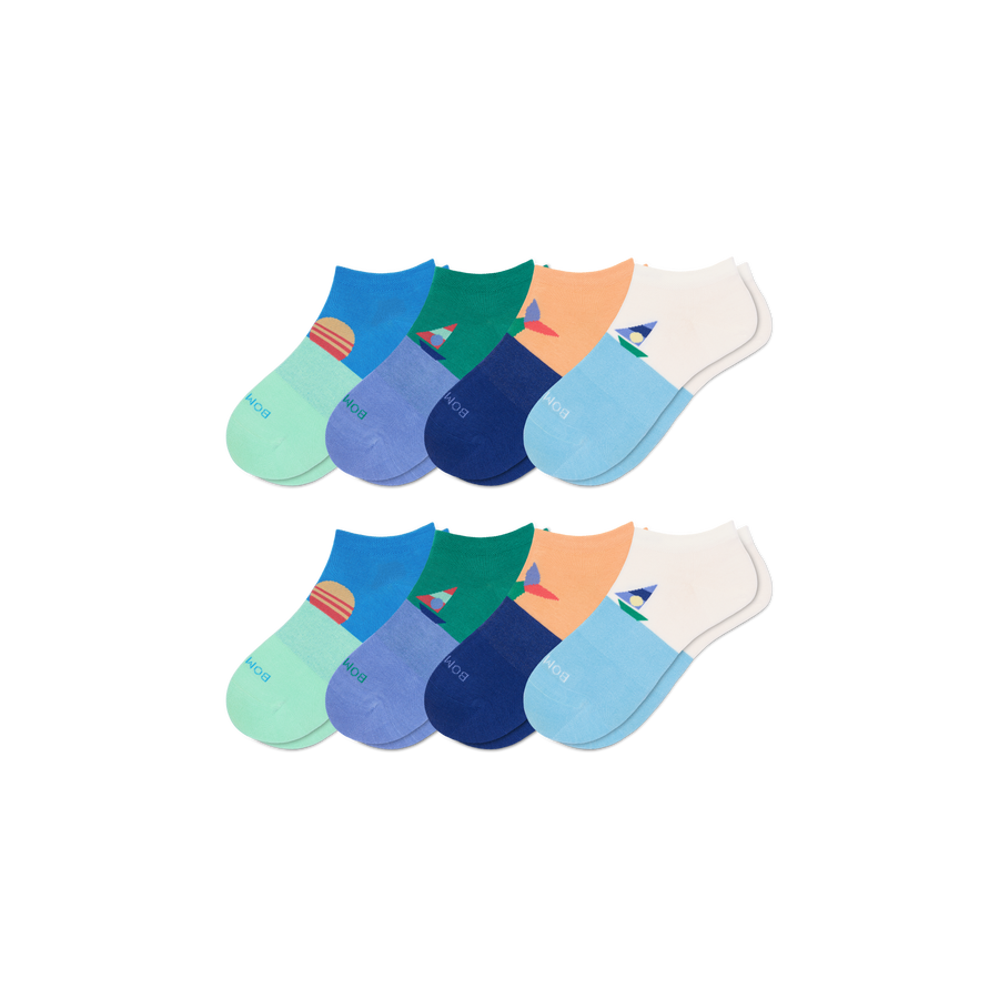 Youth Lightweight Ankle Sock 8-Pack - Active Home Comfort
