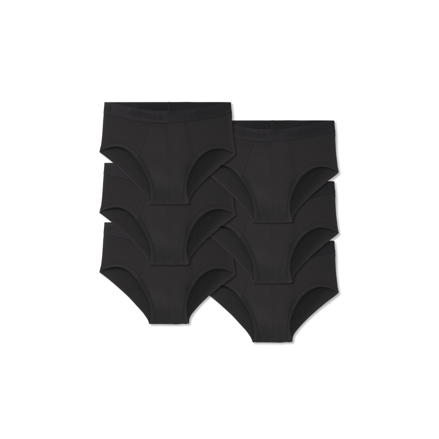 Men's Cotton Modal Blend Flyless Brief 6-Pack - Clean Layer