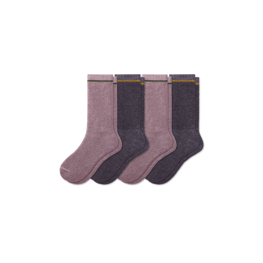 Women's Plush Terry Calf Sock 4-Pack - Trail Studio Fit