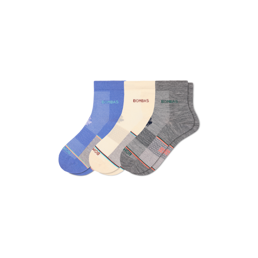 Women's UltraLite Sport Merino Wool Blend Quarter Sock 3-Pack - Outdoor Comfort