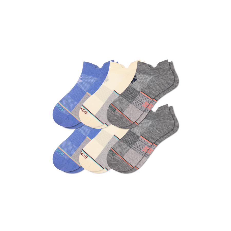 Women's UltraLite Sport Merino Wool Blend Ankle Sock 6-Pack - Fresh Court Support
