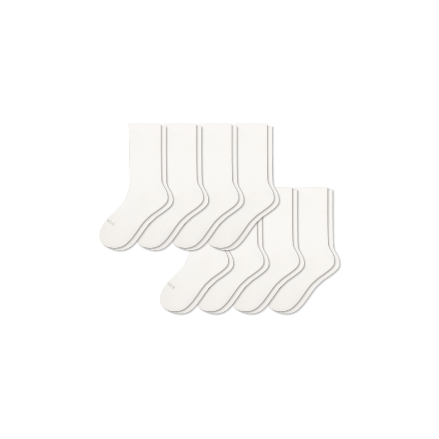 Youth Lightweight Calf Sock 8-Pack - Soft Crew Step