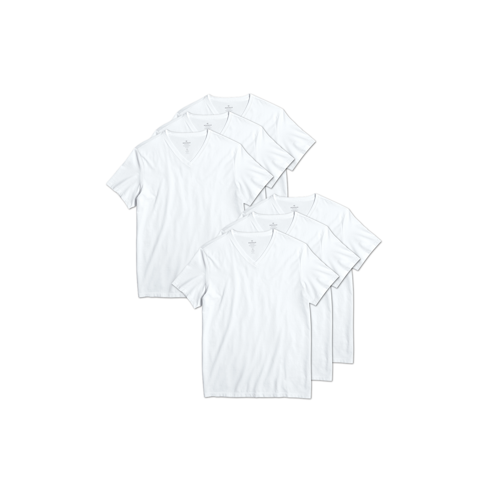Men's Pima Cotton V-Neck T-Shirt 6-Pack - white - 10