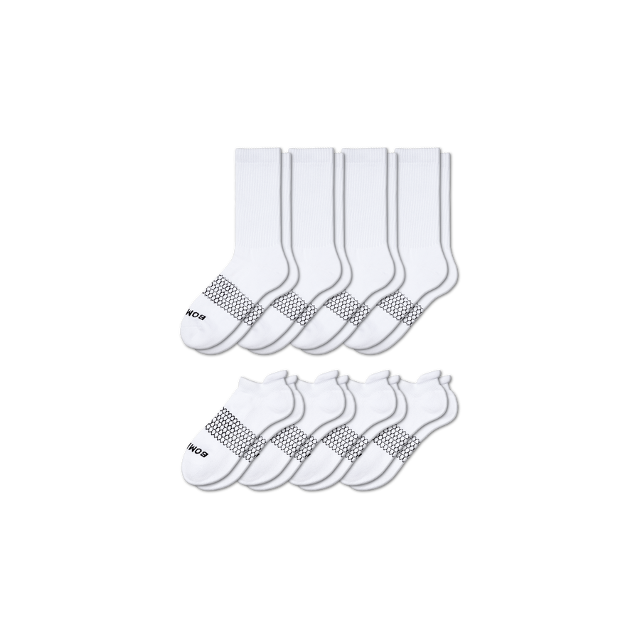 Women's Calf & Ankle Sock 8-Pack - Classic School Support