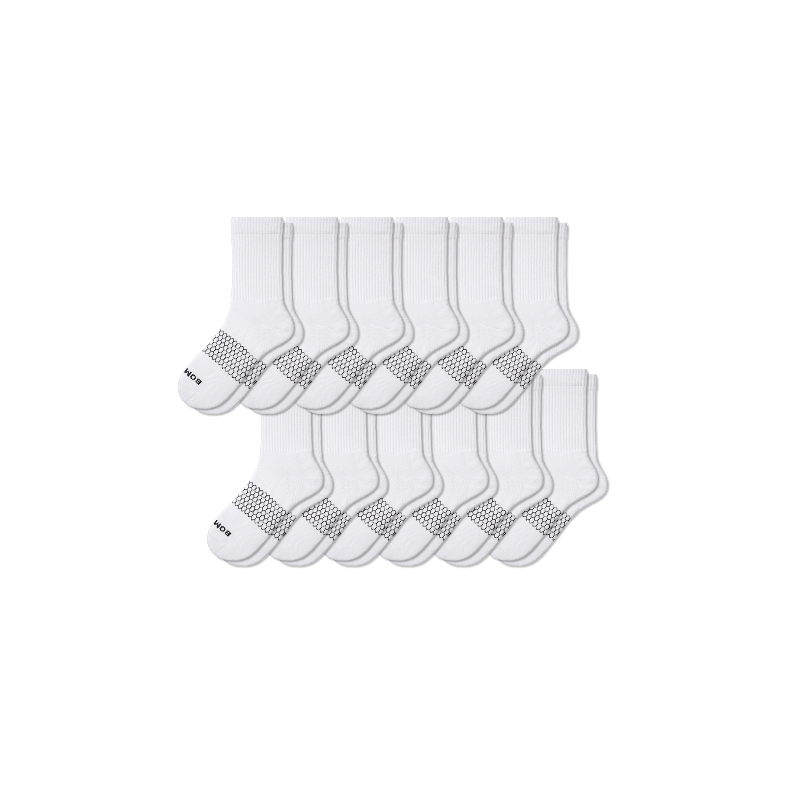 Half Calf Sock 12-Pack - white